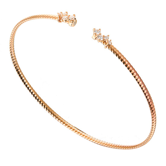 Half seeting diamond bangle Half seeting diamond bangle