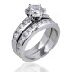 Twin Engagement Diamond Ring-Or1174