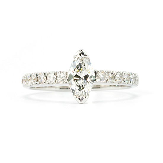 classic marquise cut engagement ring