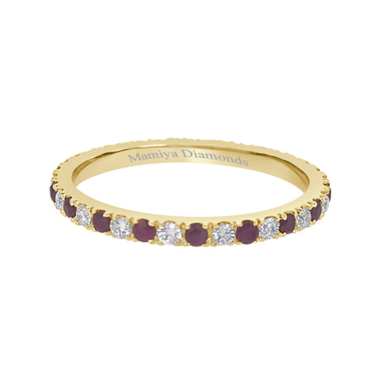 Ruby with diamond full band Ruby with diamond full band