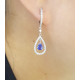 Dangling diamond earring-B04931