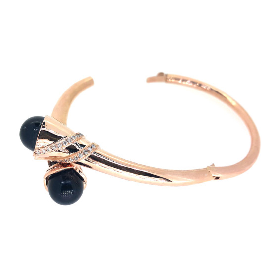 Black Onyx Exotic Bangle