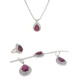 Diamond Necklace with Ruby