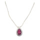 Diamond Necklace with Ruby