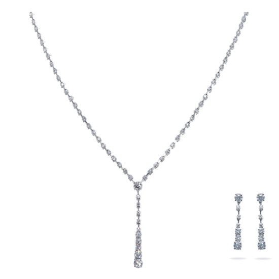 Sandstorm Diamond Half Necklace Set.