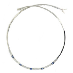 Blue Intervention Diamond Necklace (or1105) Blue Intervention Diamond Necklace (or1105)