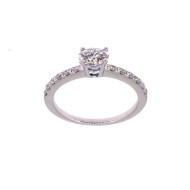 French Pave Engagement Ring OTOR01