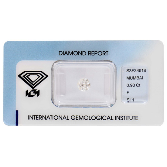 Round diamond 0.90-SI1-IGi