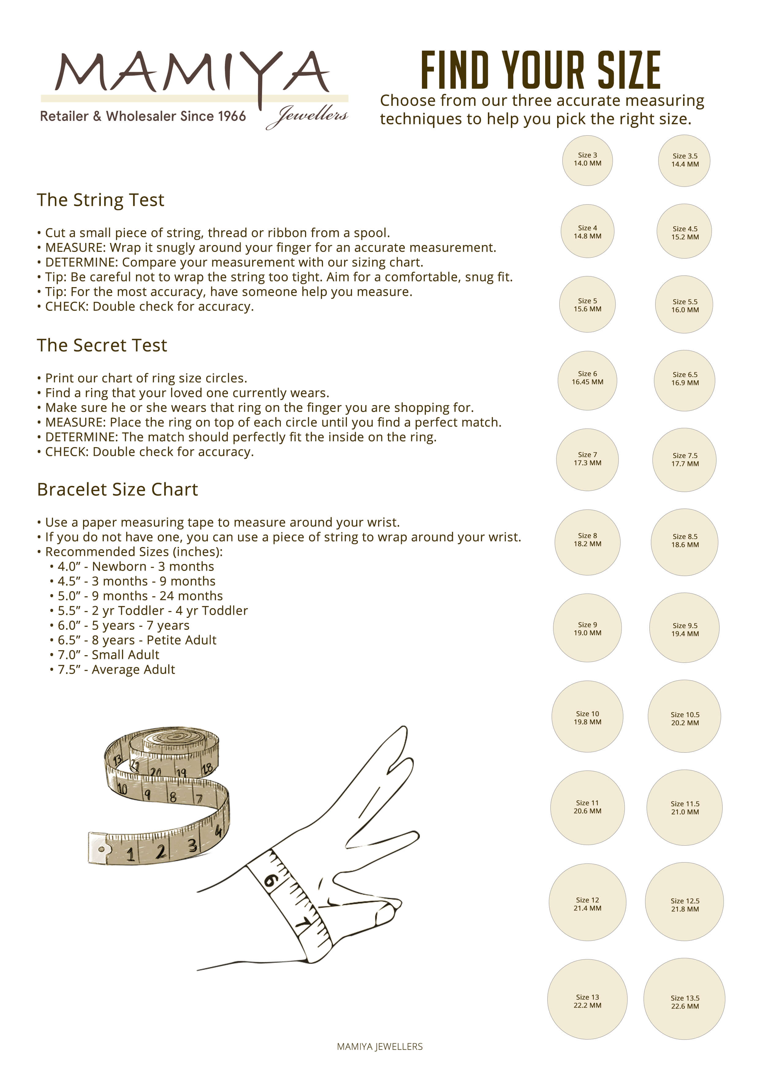 Ring Size Chart Australia | How to Measure Your Ring Size - My Anxiety Ring